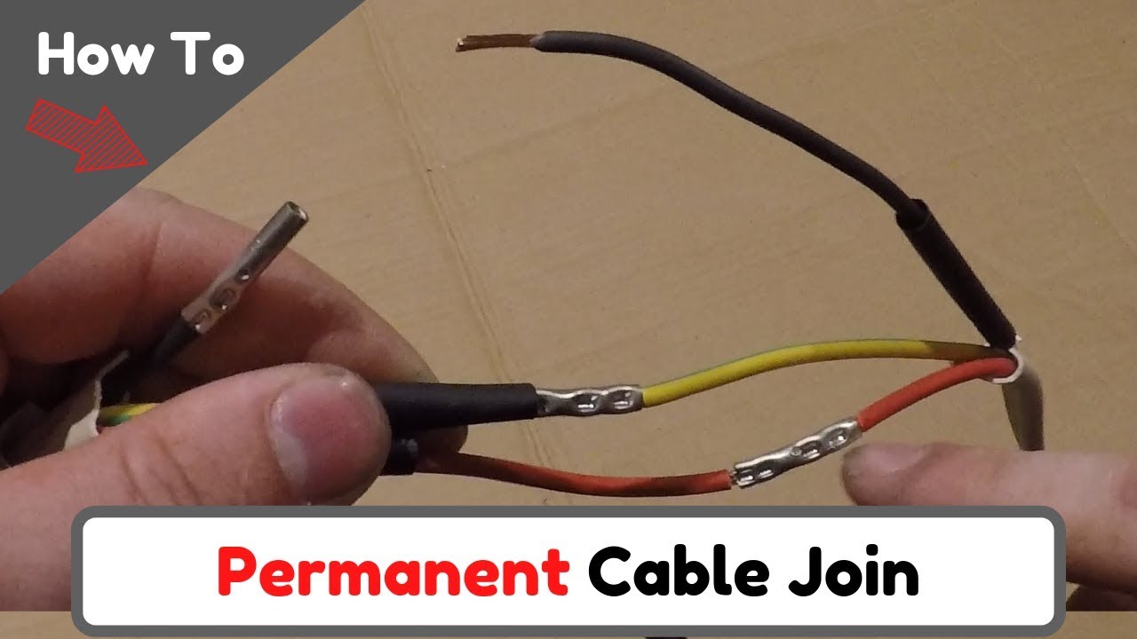 Watch video How To Permanently Join a Cable Now How To Permanently Join a Cable