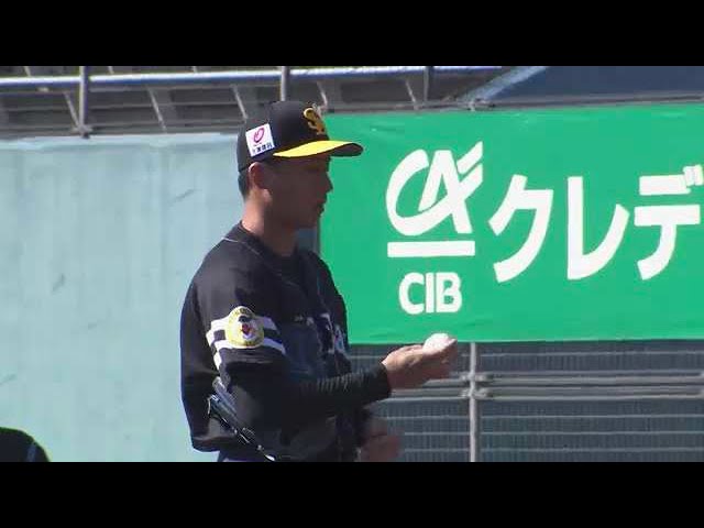 【春季キャンプ紅白戦】順調な仕上がり!! ホークス・板東湧梧が2回無失点の好投を見せる!! 2023年2月16日 福岡ソフトバンクホークス