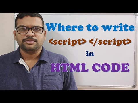 WHERE TO WRITE SCRIPT TAGS IN HTML JAVA SCRIPT