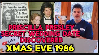 SECRET WEDDING PRISCILLA PRESLEY AND MARCO GARIBALDI WEDDING DATE DISCOVERED XMAS EVE 1986 