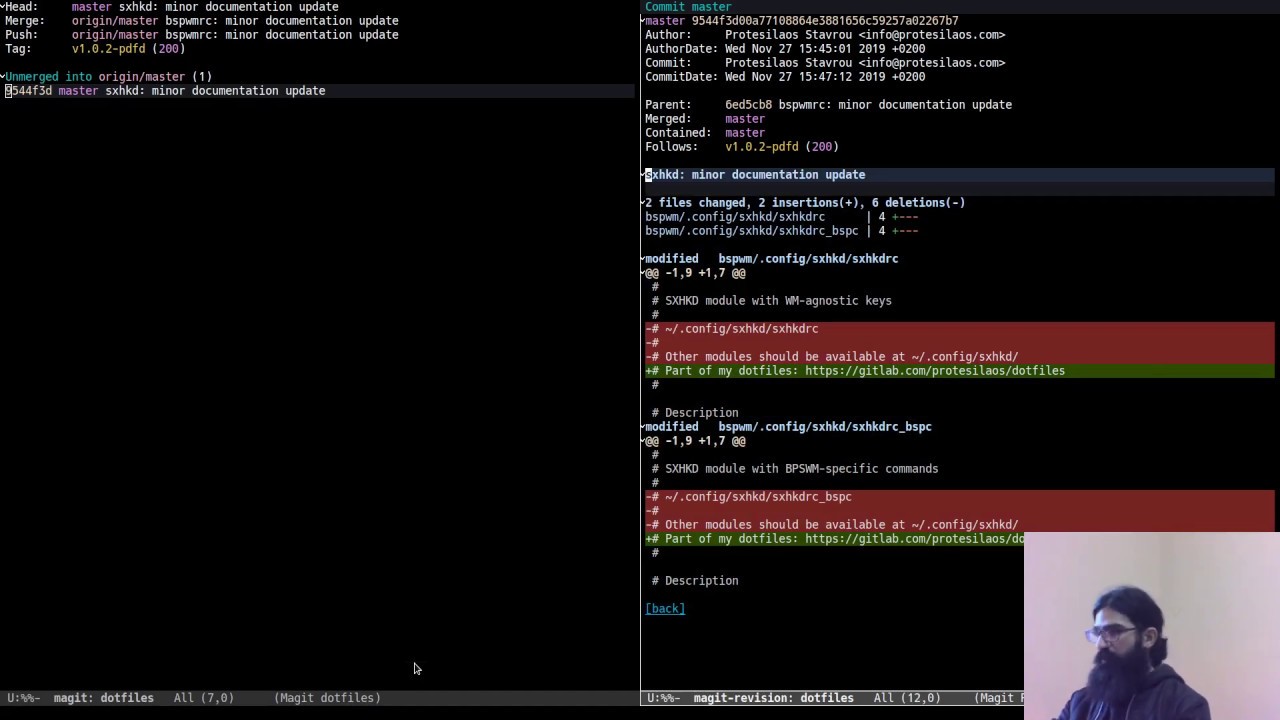 Emacs quick demo: git commit fixup with Magit