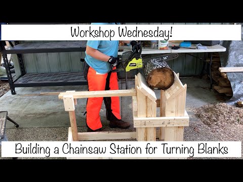 Woodturning - Workshop Wednesday! Making A Chainsaw Milling Station for Turning Blanks
