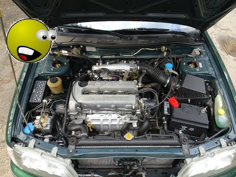Nissan Primera P11- SR20DE Engine running & overview!