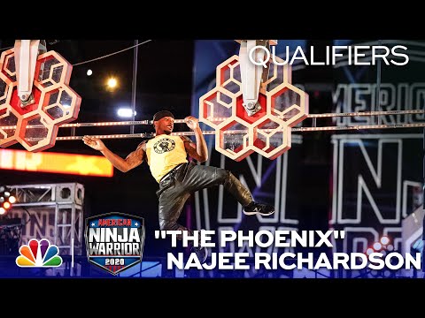 "The Phoenix" Najee Richardson Burns up the Course - American Ninja Warrior Qualifiers 2020