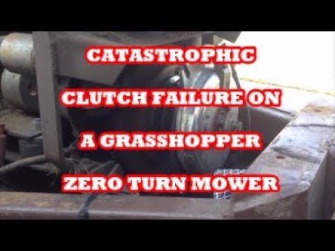 CATASTROPHIC CLUTCH FAILURE ON A GRASSHOPPER 721G AFTER HITTING 6 INCH CAST IRON WATER MAIN