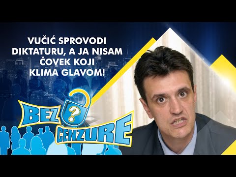 Vladimir Cvijan - Vučić sprovodi diktaturu, a ja nisam čovek koji klima glavom!