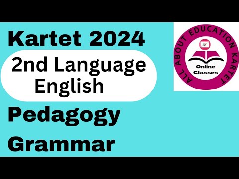 kartet 2024| english second language|pedagogy grammar