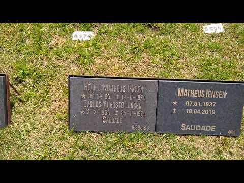 Visitei o túmulo do  Pr. Matheus Iensen