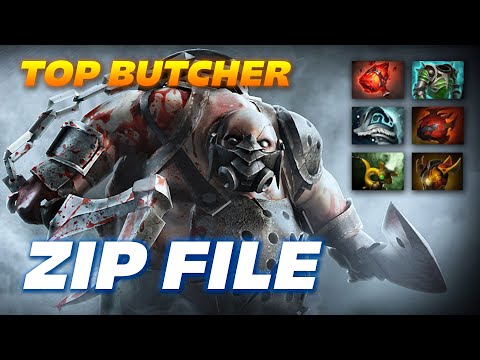 ZIP FILE PUDGE - Top Butcher - Dota 2 Pro Gameplay [Watch & Learn]