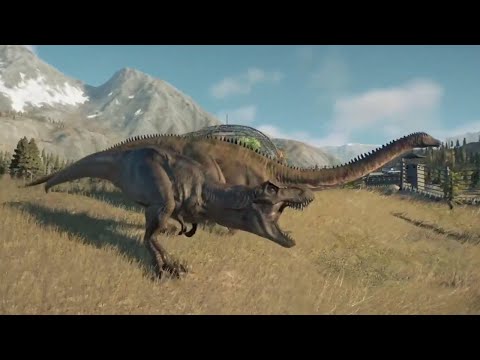 Tyrannosaurus Rex Hunts Diplodocus | Jurassic World Evolution 2