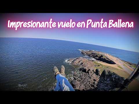 Volando parapente en Punta Ballena