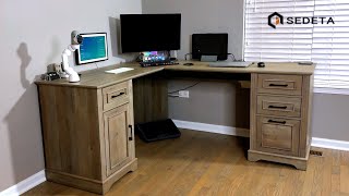 SEDETA Executive home office Computer Desk (69" L Shaped)