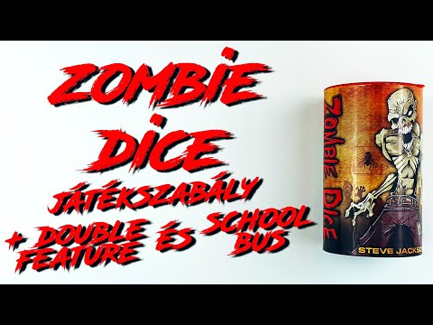 Zombie Dice játékszabály + Double Feature és School Bus kiegészítők - robekapu