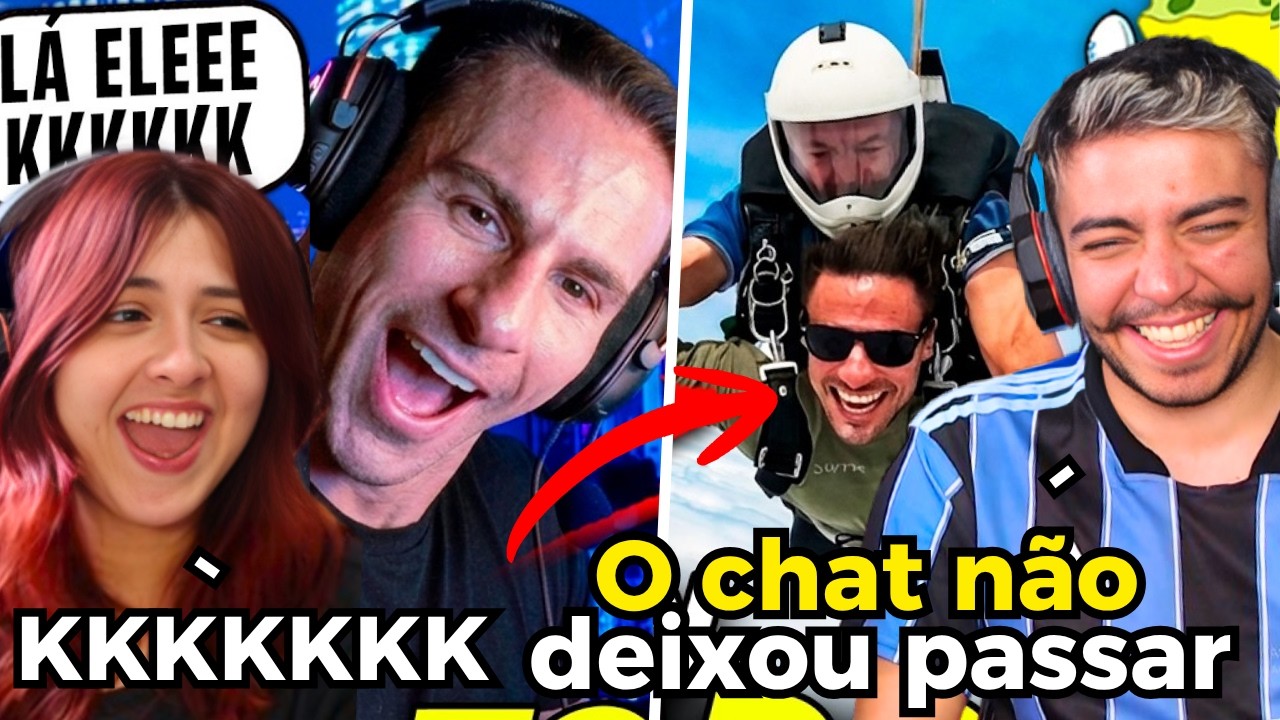 SUPER XANDÃO FOI ENCOXADO no SALTO de PARAQUEDAS e O CHAT NÃO PERDOOU KKKKKKKKKKKK | REACT