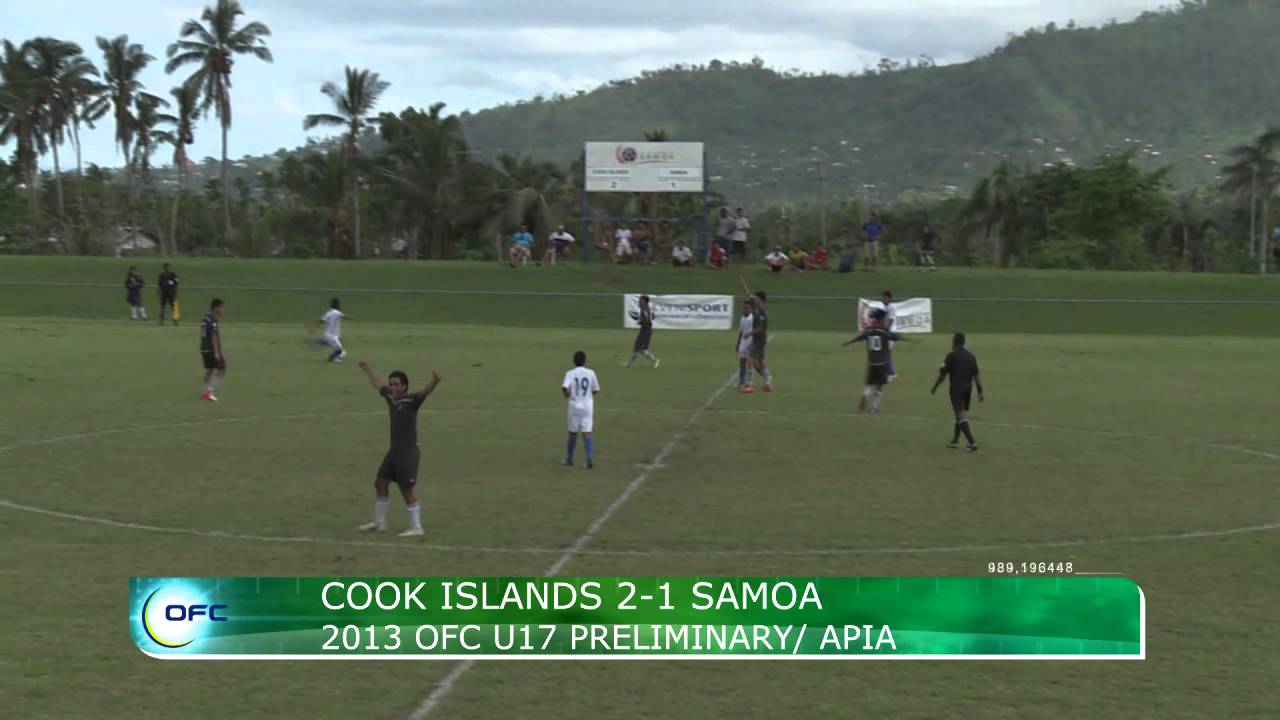 2013 OFC U-17 Championship Preliminary / MD3 / Cook Islands vs Samoa Highlights
