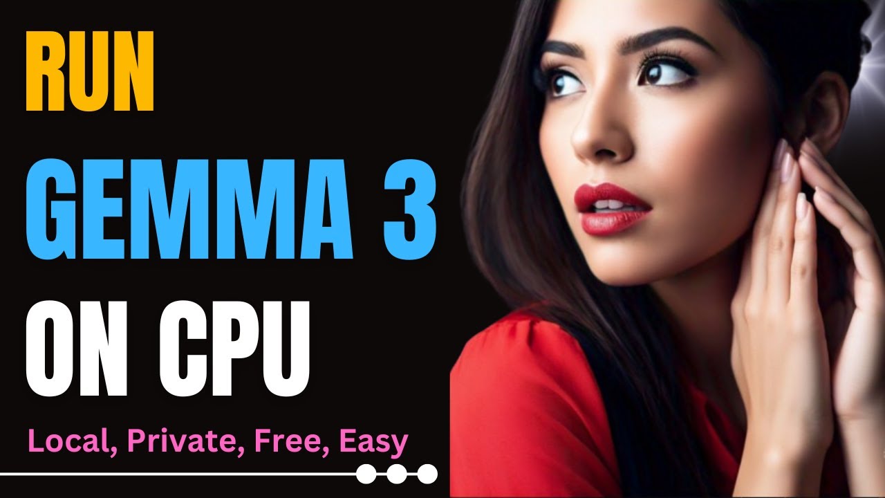 Run Gemma 3 12B Vision Model on CPU Locally - Easiest Tutorial