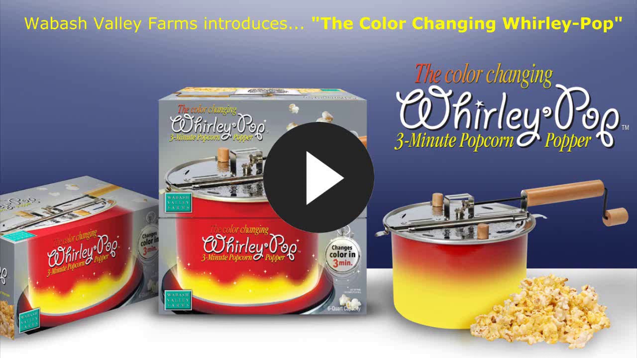 Color Changing Whirley Pop Popcorn Popper, 6 qt.