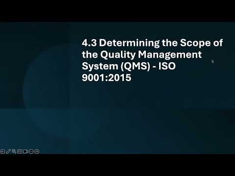EP4: 4.3 & 4.4 Determining Scope of QMS and its processes