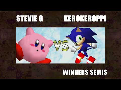 Wise House Winners Semis - KeroKeroppi (Sonic) Vs. Stevie G (Kirby) SSB64 Smash Remix Tournament