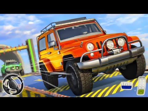 Impossible Jeep Stunt Driving Game - Offroad Ramp SUV Simulator 3D | Android Gameplay