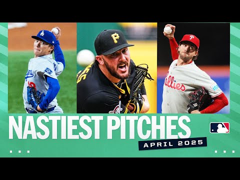The NASTIEST pitches of March/April 2025! (Feat. Yoshinobu Yamamoto, Paul Skenes AND MORE!)