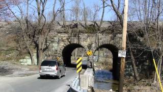 preview picture of video 'B&O Twin Arch Bridge, Mount Airy'