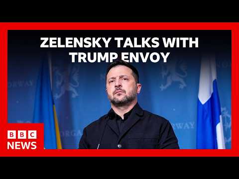 Zelensky says US intelligence sharing 'works now' after talks with Trump envoy | BBC News