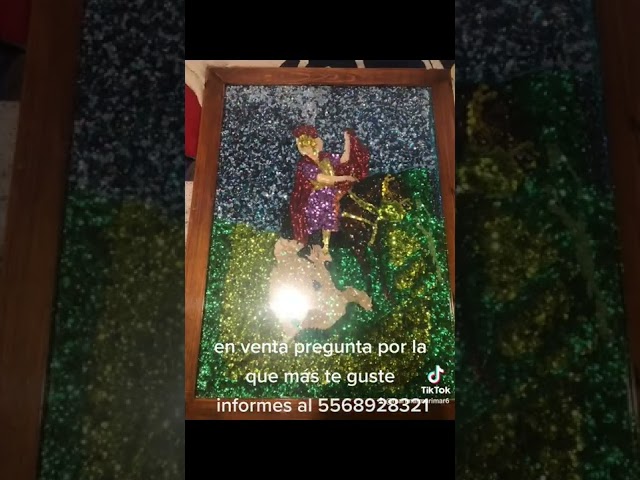 Vídeo relacionado con HZMAN Cuadro retro de la Virgen María, tejido hecho a mano, decoración de pared, imagen estética de Santa Nuestra Señora Guadalupe para sala de estar, dormitorio, marco de madera, 43 x 30 cm