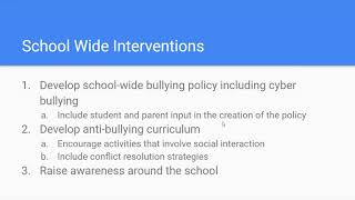 Bullying and Student Discipline