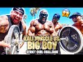 WHAT CAN THE MAN WITH BIGGEST ARMS STRICT CURL? | Kali Muscle vs Big Boy