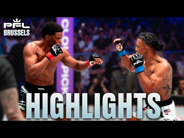 PFL Brussels Highlights | Habirora’s 20-Second KO, Lapilus Wins & Atangana Explodes