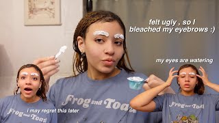 i bleached my eyebrows…because im young wild and free