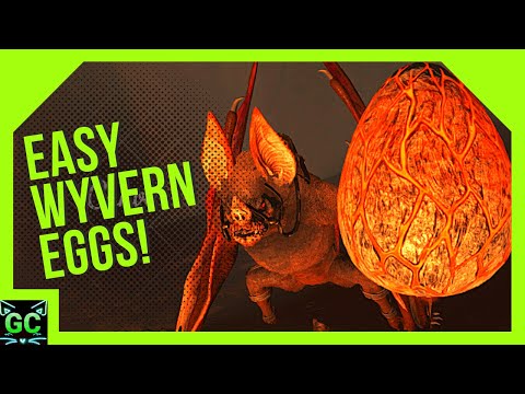 Using a Desmodus to Steal Fire Wyvern Eggs EASY! Ep:5 (ARK Fjördur)