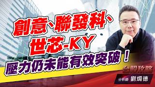 創意、聯發科、世芯-KY，壓力仍未能有效突破！｜台股攻略｜劉烱德 (圖)