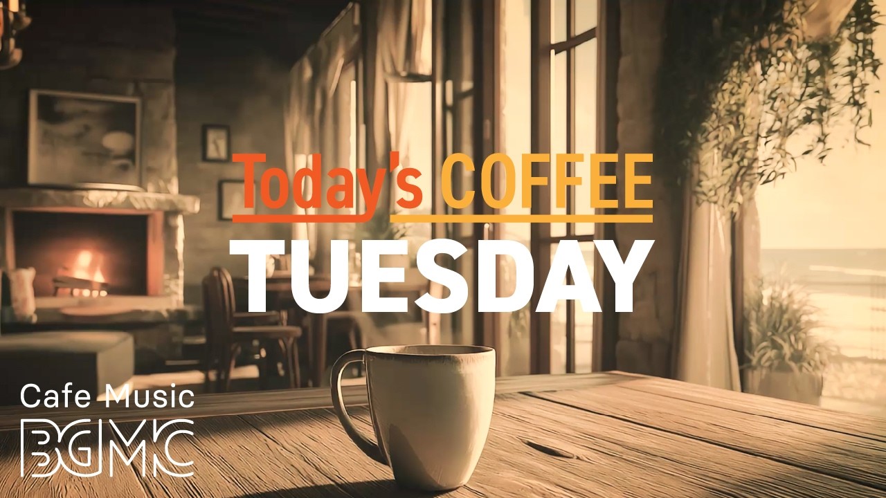 Coffee Music ☕ Coastal Hearth Cafe Jazz - Warm Piano & Slow Bossa Nova for Tuesday Focus