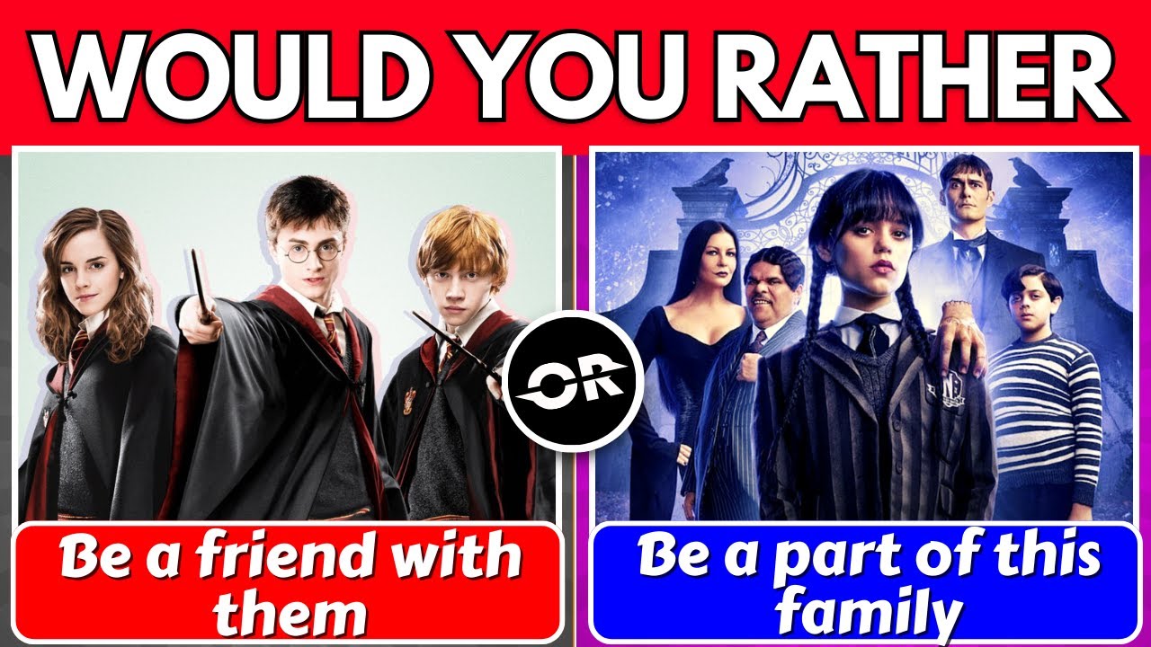 Would You Rather...? Wednesday vs Harry Potter Edition 👩🏻⚡!!