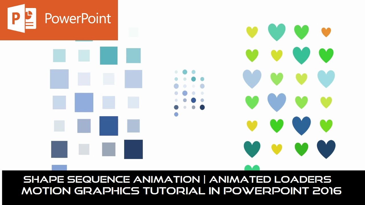 The Shapes Animation in PowerPoint 2016 Tutorial | Animated Background