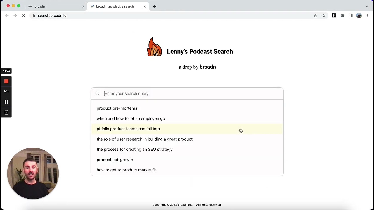 Lenny's Search Engine