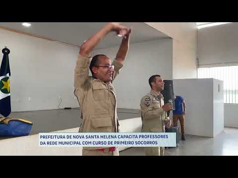 Bombeiros realizam capacitação primeiros socorros para professores de Nova Santa Helena