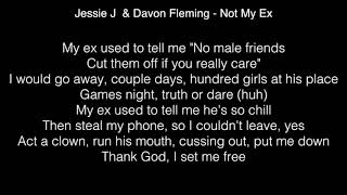 Jessie J &amp; Davon Fleming - Not My Ex Lyrics ( The Voice 2017 )