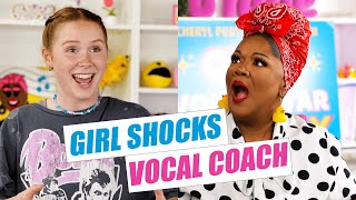 Download lagu Girl SHOCKS Vocal Coach w/Articulation SONG! mp3