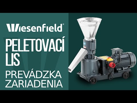 Video - Peletovací lis - max. 100 kg/h - Ø 120 mm - 2 válce