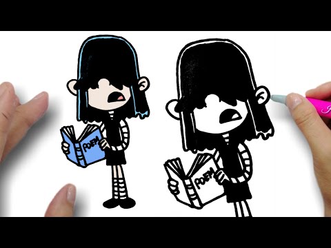 How to draw Lucy Loud | How to draw an emo girl easy