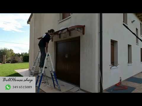 Montaggio pensilina in legno