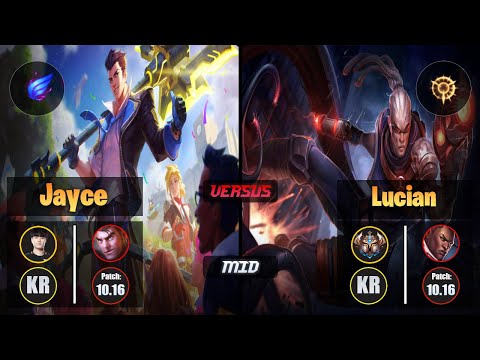 Tempt JAYCE (Mid) [Phase Rush] VS LUCIAN - Challenger KR Patch 10.16