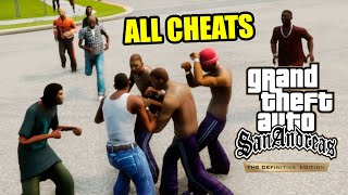 ALL CHEAT CODES for GTA San Andreas - The Definitive Edition