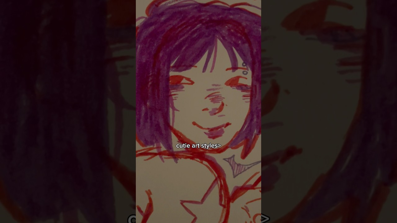 cutie art styles are the best #shorts #art #sketch #fyp