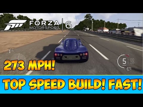 Forza 6: ULTIMA GTR TOP SPEED BUILD  | How To Tune! - 273 MPH CAR!