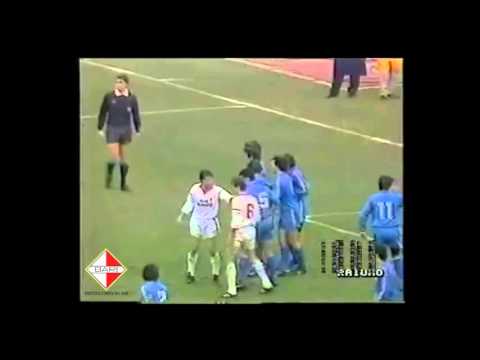 Archivio Bari Calcio - Bari-Ancona 3-1 1988-1989 Garlini,Monelli,Maiellaro,Scarafoni
