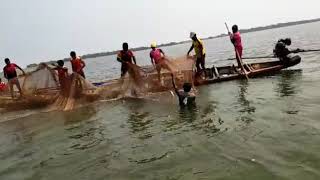 preview picture of video 'Pulicat lake fishing'
